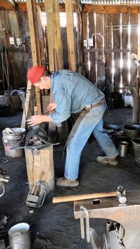 Blacksmith, Swan Hill Settlement, VIC.